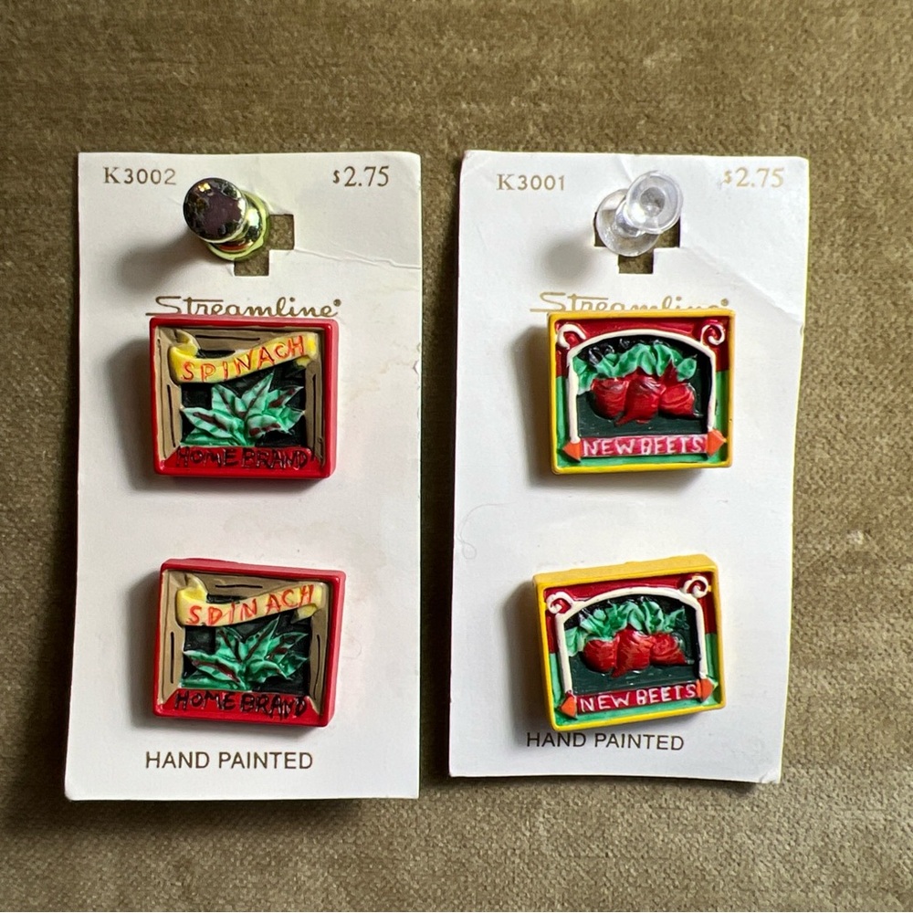 Streamline K3002 Shank Buttons Size 44 Spinach New Beets Vegetable Garden Lot